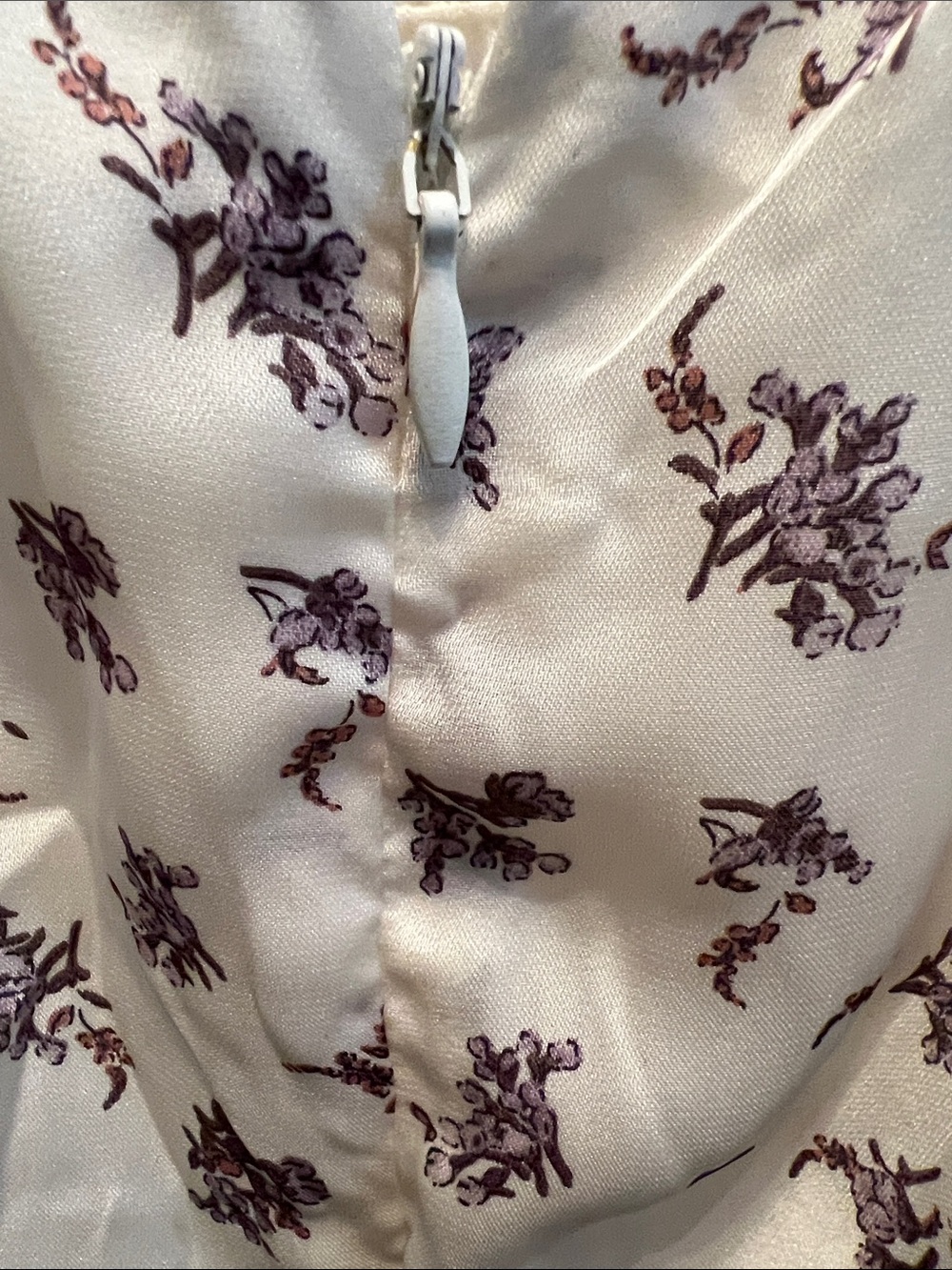 Le Lis Cream Romper with Purple Floral Print - Picture 5 of 6